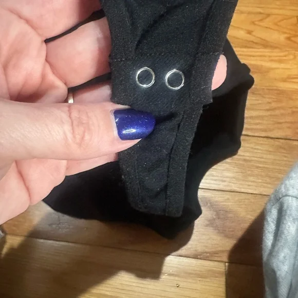 Free People Intimately Black Sleeveless Body Suit Stretch‎ M/L - Picture 4 of 4